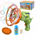Dinosaur Bubble-in-Bubble Handheld Bubble Gun, Giant Bubbles for Summer Outdoor
