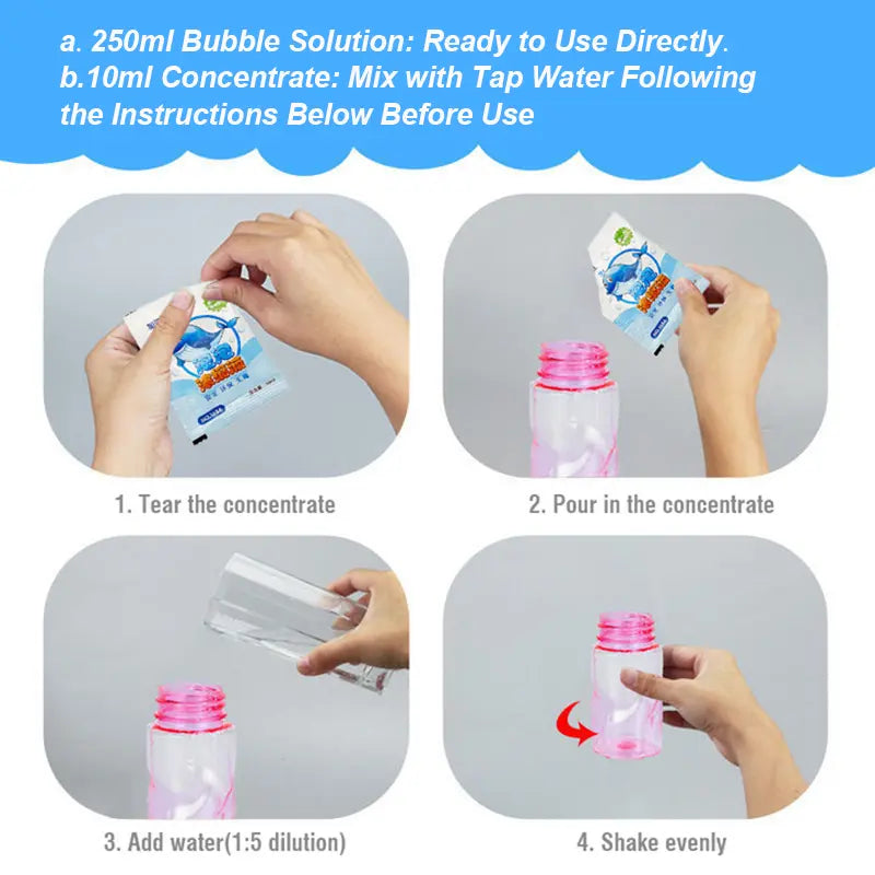 Dinosaur Bubble-in-Bubble Handheld Bubble Gun, Giant Bubbles for Summer Outdoor