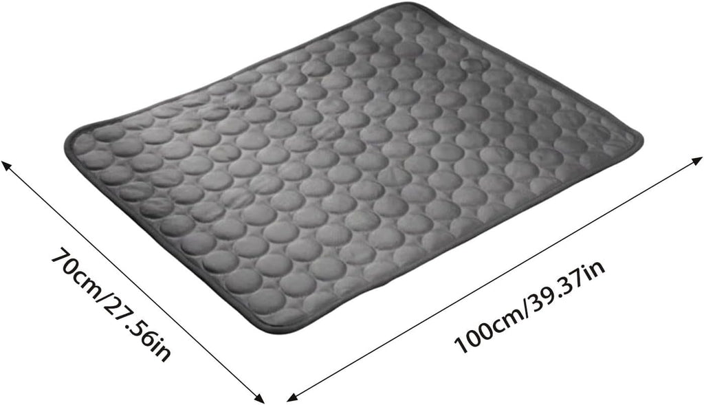 Self-Cooling Mat for Dogs and Cats, Thin Cooling Blanket Dog Summer Dog Mat Bed Cooling Blanket Non-Slip Cooling Pad Portable Washable Pet Cooling Mat for Home, Car, Travel