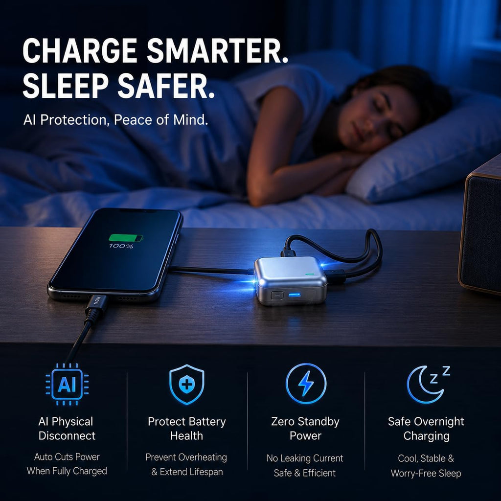 ⚡WANGJIN 140W Smart Auto‑Stop USB‑C Charger｜Huge Discount Fast Charging Adapter With Auto Power‑Off