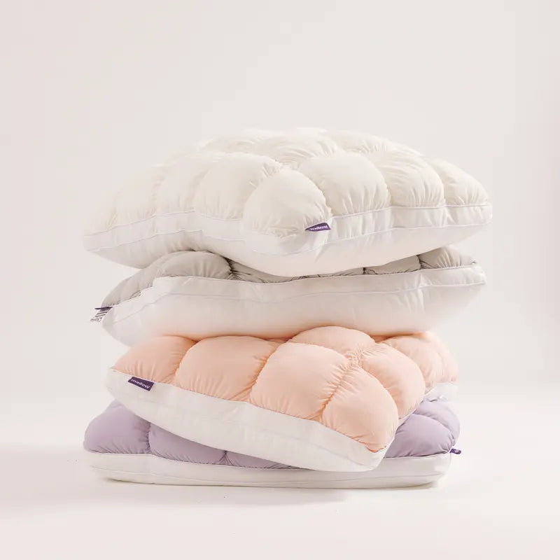 ✨Pineapple Puff Pillow｜Great Discount Offer – Soft Quilted Puff Grid Design Pillow, Fluffy Plush Bed Pillow with Cloud Like Comfort, Breathable Support Pillow for Side, Back & Stomach Sleepers, Cozy Bed Pillow for Better Sleep