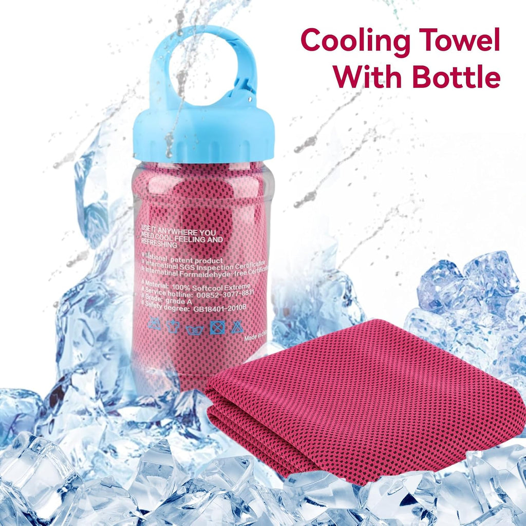 Cooling Towel, Microfiber Cool Ice Towel for Neck Soft Breathable for Fitness Guys Microfiber Stay Cool