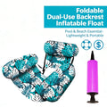 ✨Great Value｜Print Inflatable Water Float Portable Foldable Pool Lounge Chair