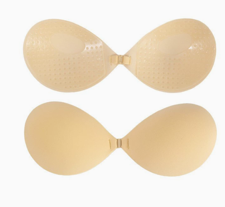 Strapless Adhesive Bra for Women, Ultra Invisible Sticky Bra Push Up, Reusable Silicone Sticky Boobs