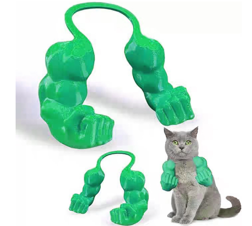 Pet Costume Cat Superhero Arms, 3D Printed Cat Muscle Arms Cosplay Accessory, Lightweight Neck Hanging  Outfit, Ideal Photo Prop for Cats & Dog