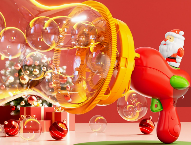 Dinosaur Bubble-in-Bubble Handheld Bubble Gun, Giant Bubbles for Summer Outdoor