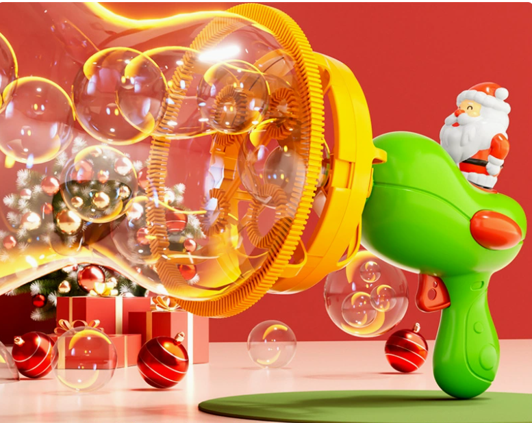 Dinosaur Bubble-in-Bubble Handheld Bubble Gun, Giant Bubbles for Summer Outdoor