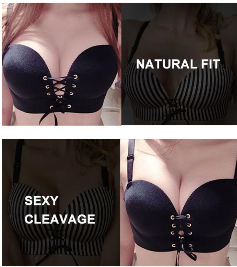 Seamless Smooth Bra for Women, Jelly Pad Push Up Bra for Small Bust, Lift Side Support Anti-Sagging Comfort Bra