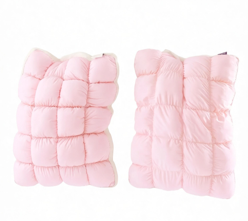 ✨Pineapple Puff Pillow｜Great Discount Offer – Soft Quilted Puff Grid Design Pillow, Fluffy Plush Bed Pillow with Cloud Like Comfort, Breathable Support Pillow for Side, Back & Stomach Sleepers, Cozy Bed Pillow for Better Sleep