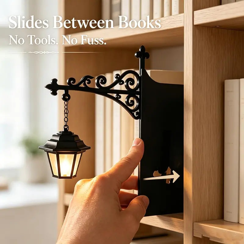 🔥LIMITED TIME BIG SAVINGS🔥 Vintage Hanging Bookshelf Lantern Light, Clip-On LED Ambient Night Light, Literary Reading Nook Decor, Halloween Mini Ornament Lamp