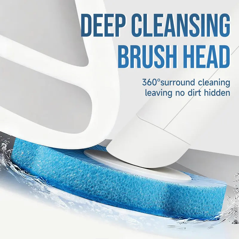 Wall-mounted toilet brush set for thorough cleaning, household