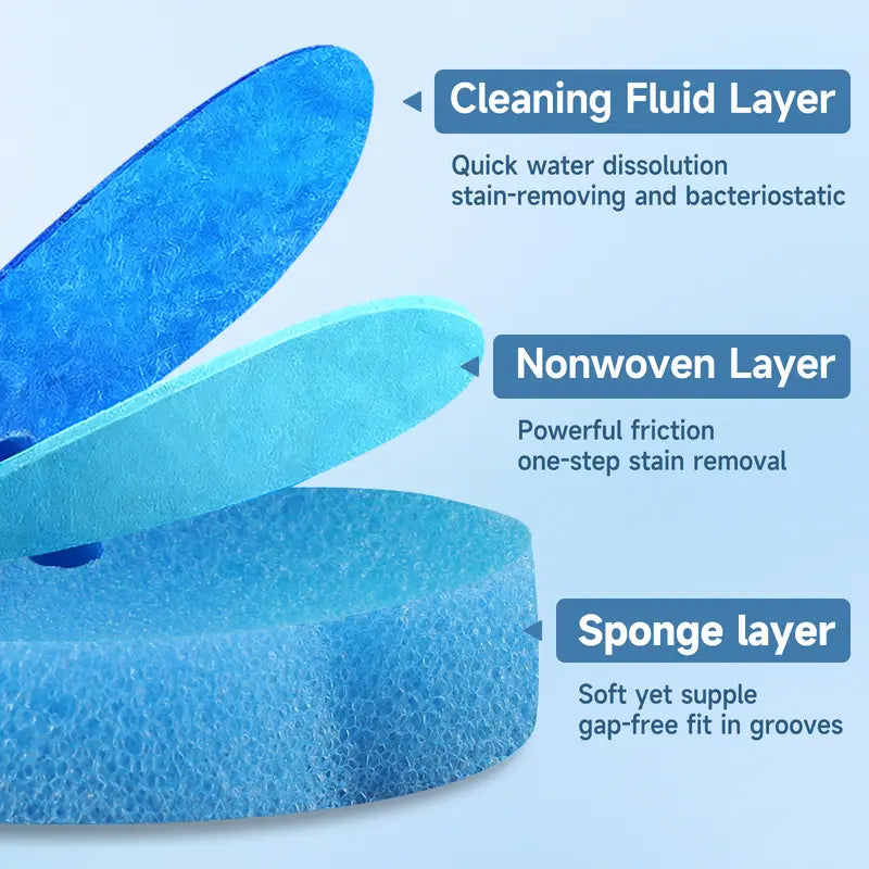 Wall-mounted toilet brush set for thorough cleaning, household
